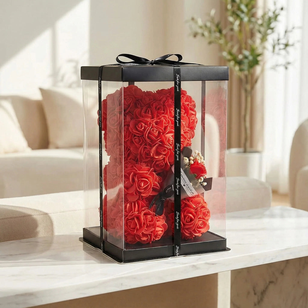 Miś z Płatków Róż – Romantyczny Prezent dla Ukochanej na Walentynki